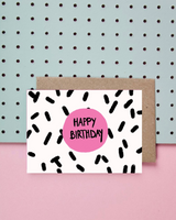 POSTKARTE "HAPPY BIRTHDAY"