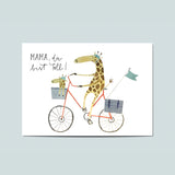 POSTKARTE GIRAFFE "MAMA, DU BIST TOLL"