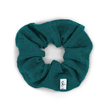 Musselin-Scrunchie • Kinder: Petrol