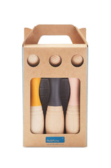 Bowling-Set aus Holz – 6 Kegel & 3 Kugeln
