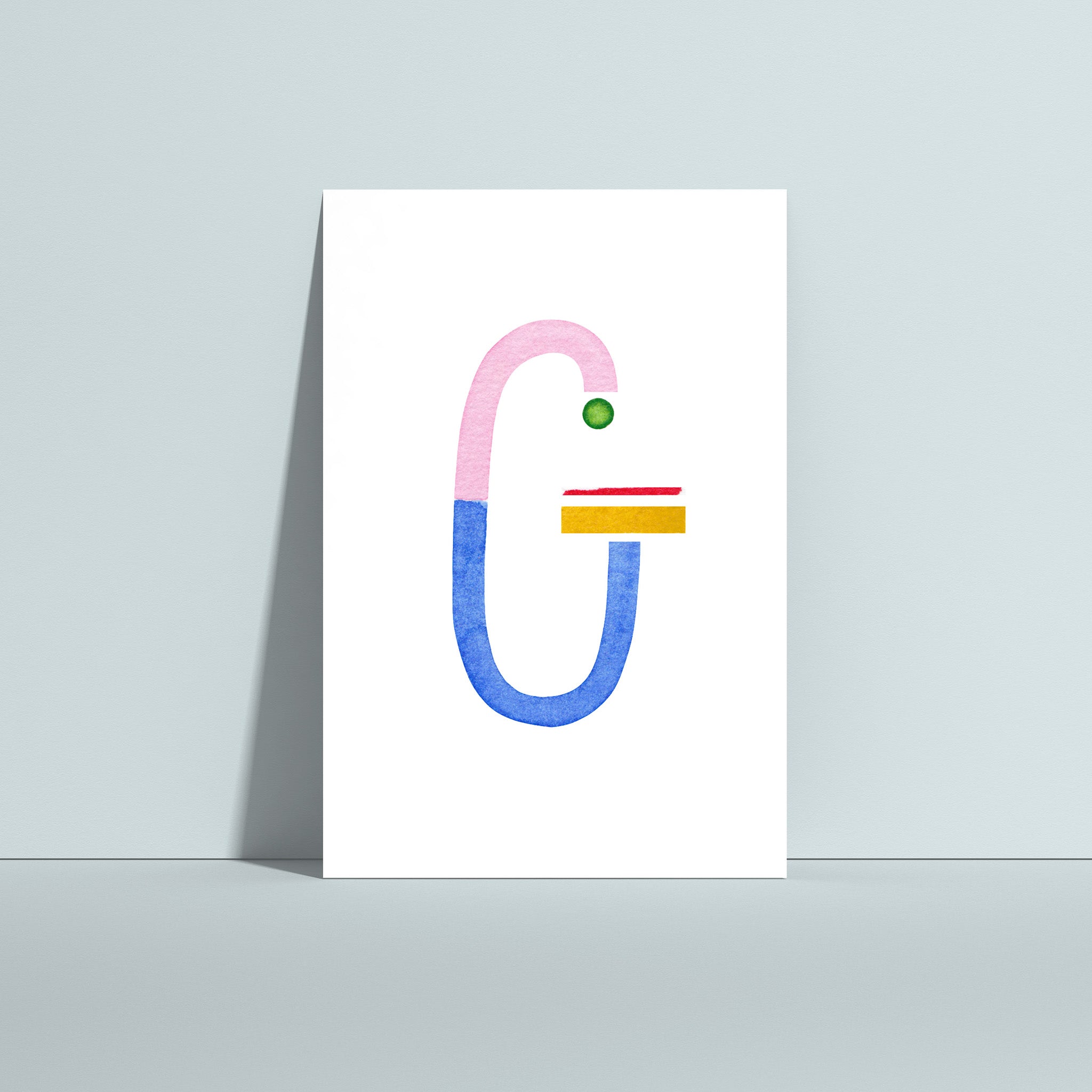 BUCHSTABENKARTE "G"