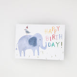 POSTKARTE ELEFANT "HAPPY BIRTHDAY""