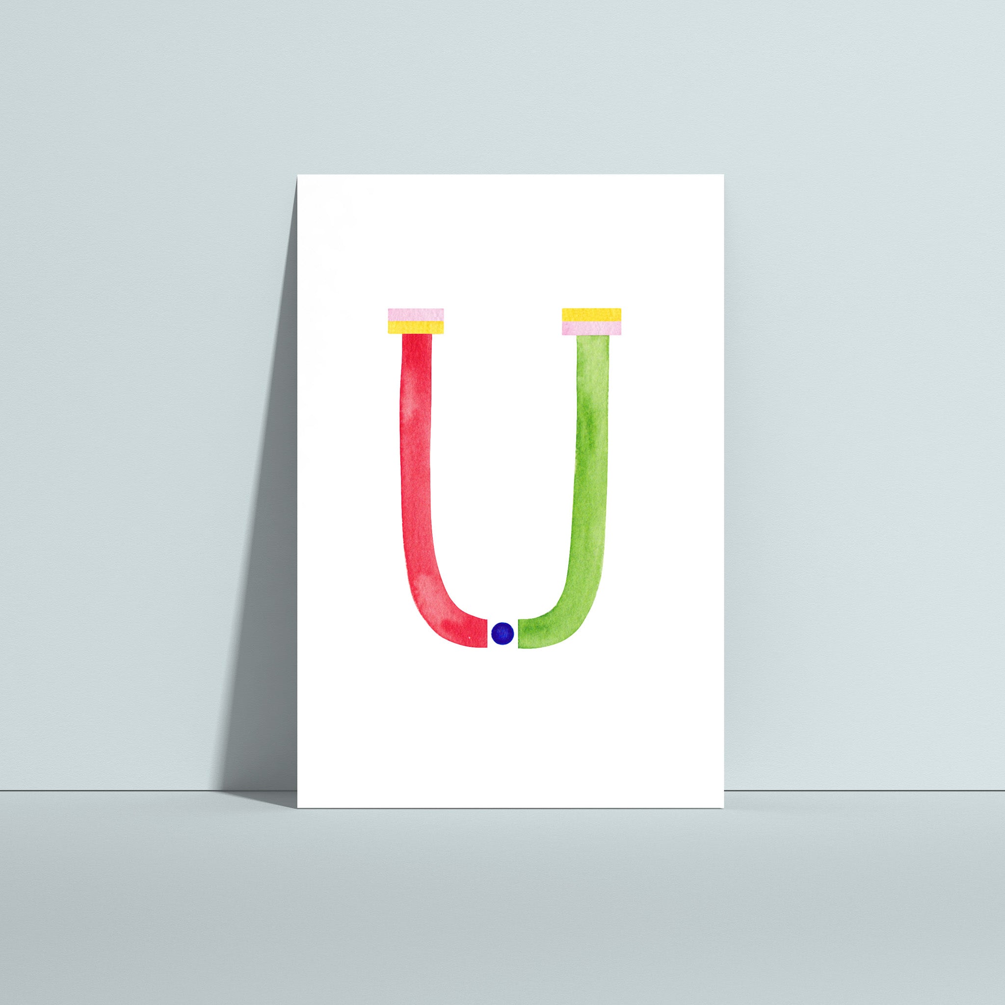 BUCHSTABENKARTE "U"