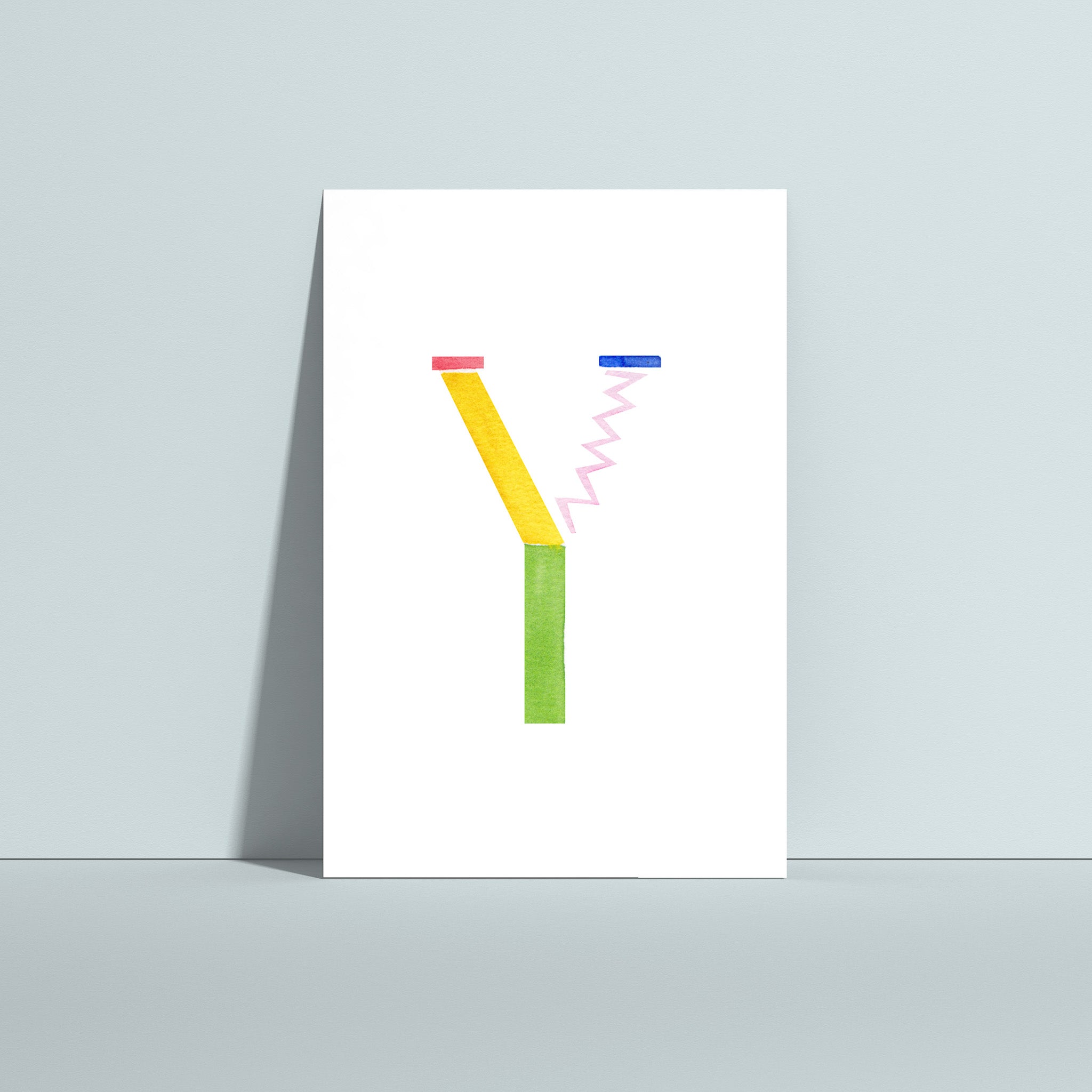 BUCHSTABENKARTE "Y"