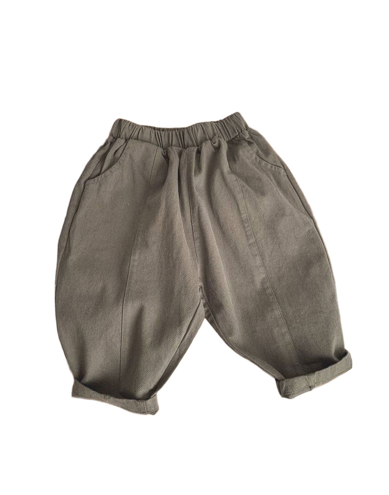 Annie & Charles® Hose PARKER in Army Grün – bequeme Kinderhose aus 100 % Baumwolle im lässigen Baggy-Style.