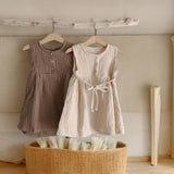 Annie & Charles® Musselin Kleid EBBA – leichtes, luftiges Kinderkleid aus 100 % Baumwolle für warme Tage.