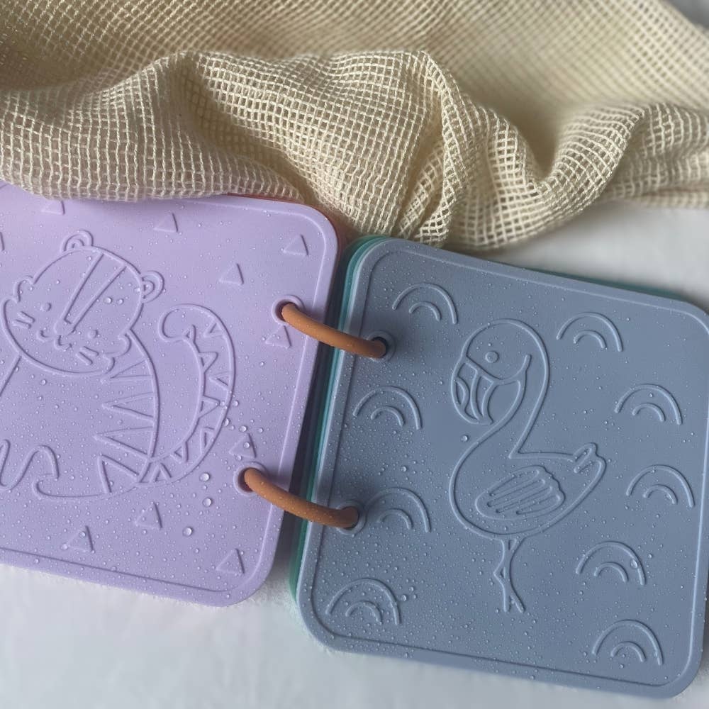 Badespielzeug Silikon Badebuch Seemann, farbenfrohes Babybuch für Wasserabenteuer, robust, hygienisch und leicht zu reinigen.