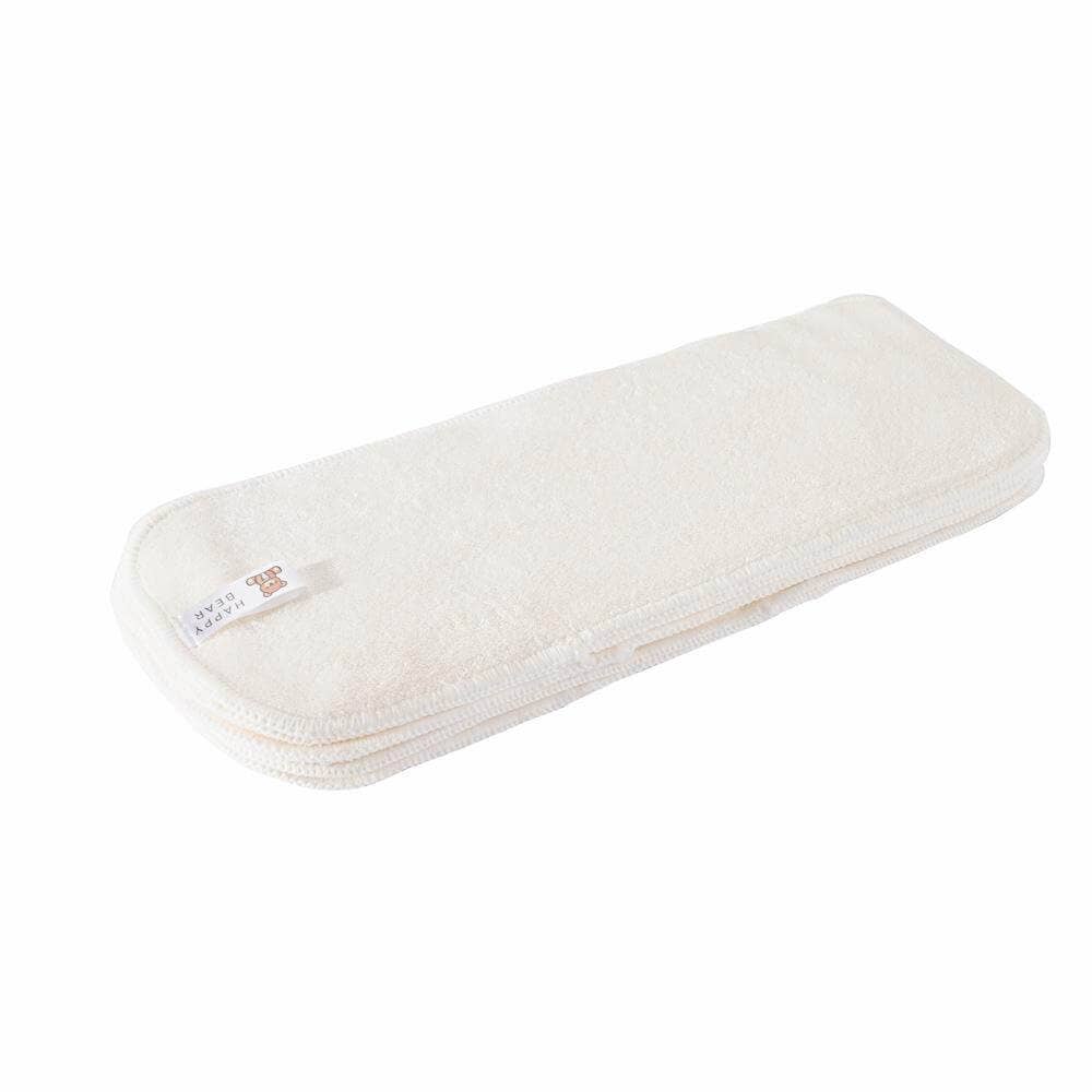 Bambus-Booster von HappyBear, absorbierende Einlage für Stoffwindeln, kombinierbar mit Mikrofaser-Boostern für längere Wickelintervalle.