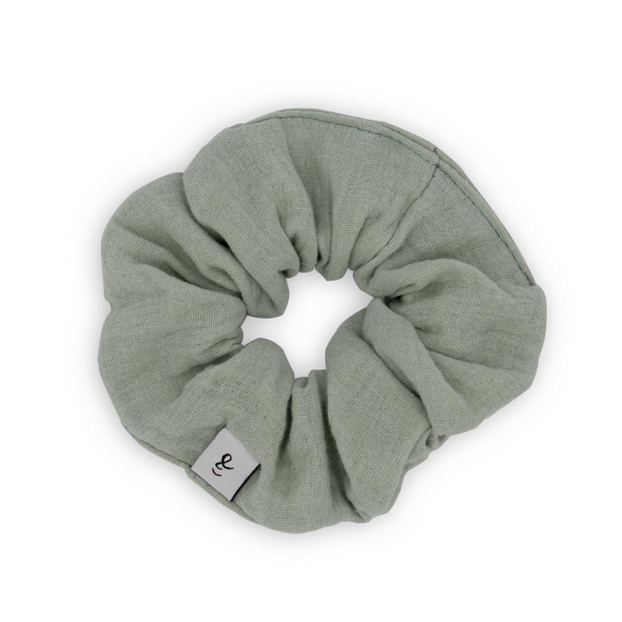 Musselin-Scrunchie • Kinder: Sage