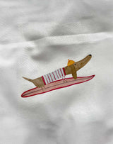 BÜGELBILD "SURF DACKEL"