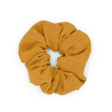 Musselin-Scrunchie • Kinder: Senfgelb