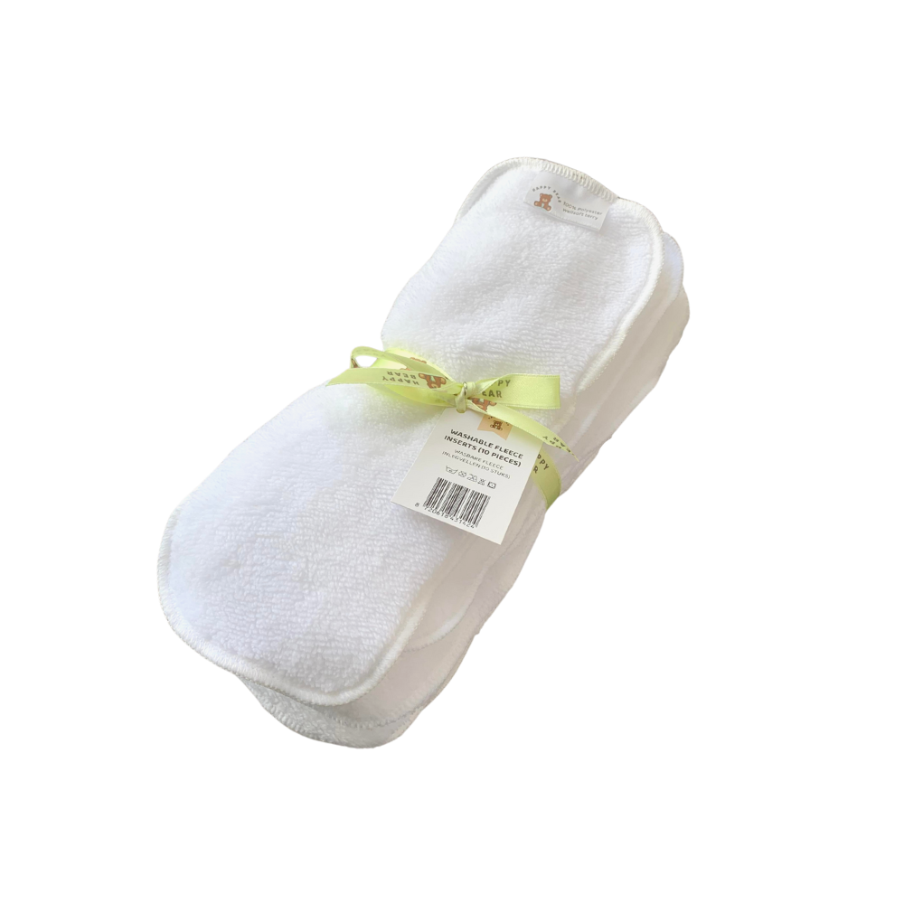 Waschbare Fleeceeinsätze - 10 Stück | Stoffwindeln