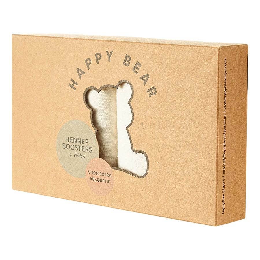 Hanf-Booster von HappyBear, natürliche saugfähige Einlage für Stoffwindeln, kombinierbar mit Mikrofaser- oder Bambus-Boostern für optimalen Schutz.