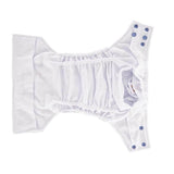 HappyBear Pocket-Windel mit weichem Veloursleder-Innenfutter, wasserdichter Außenschicht und zwei saugstarken Einlagen für maximale Trockenheit.