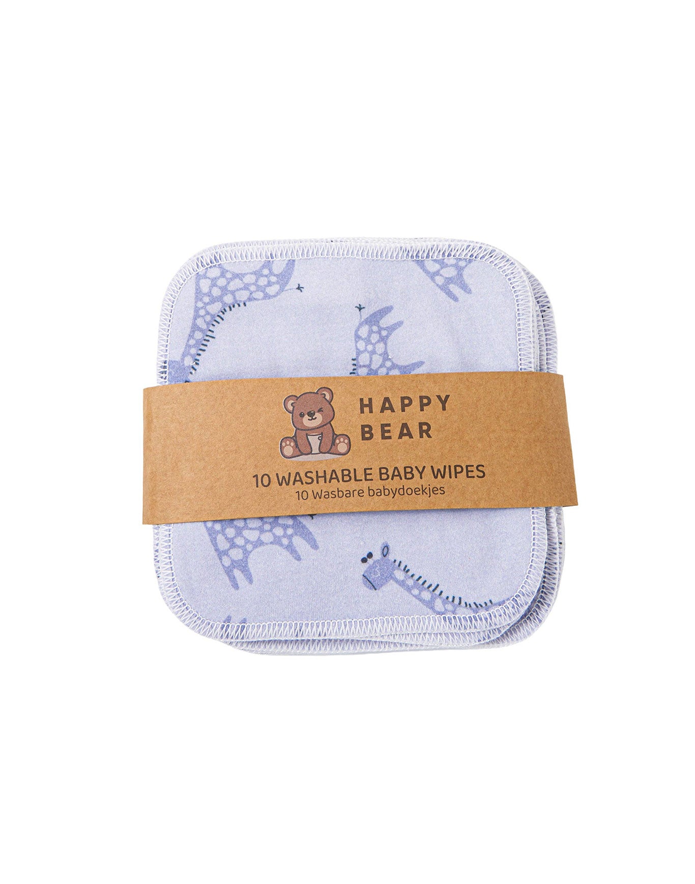 HappyBear Stoff-Feuchttücher, nachhaltige Alternative zu Wegwerf-Feuchttüchern, weich und wiederverwendbar für Babys.