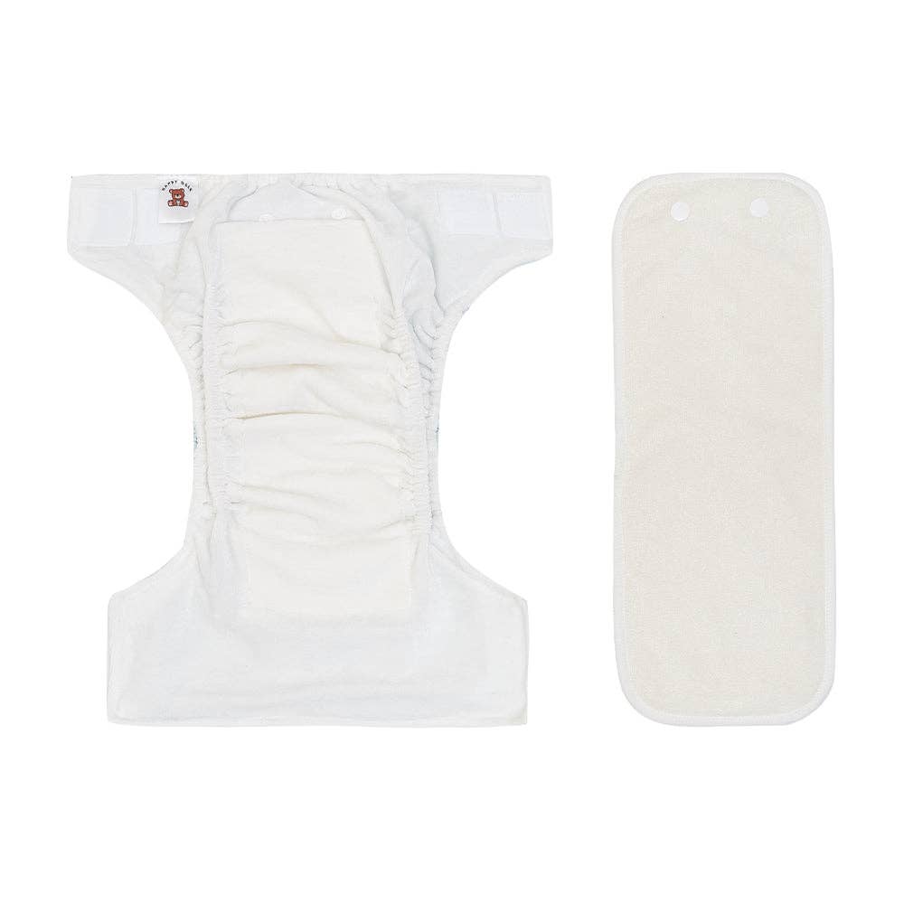 HappyBear Tageswindel für Babys – All-in-One Windel mit Klett, atmungsaktiv, waschbar und perfekt für Alltag & empfindliche Babyhaut.