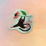 Blume Glitzer Sticker