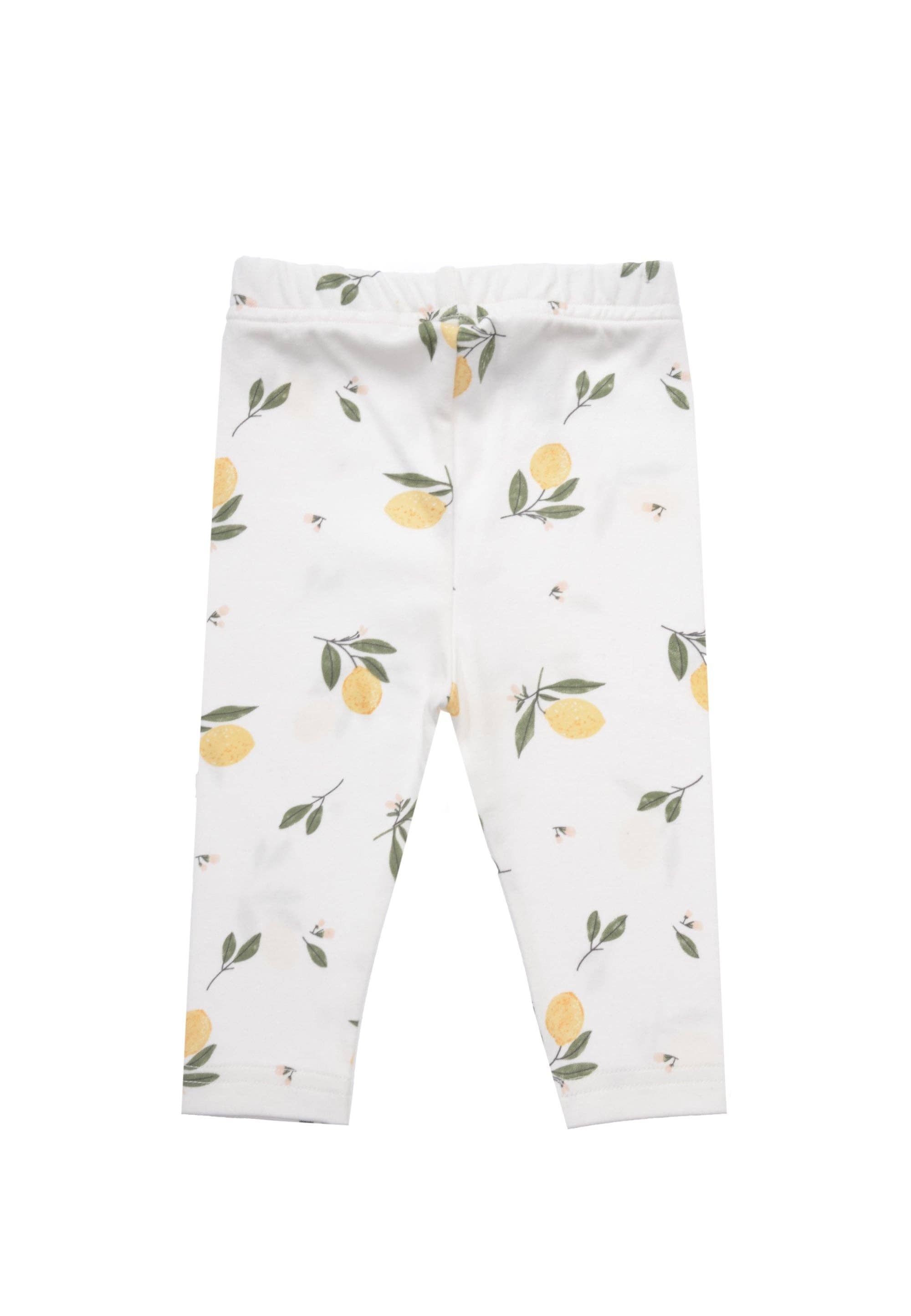 Weiche Kinder-Leggings mit Zitronenprint, dehnbarer Bund für maximalen Komfort, perfekt für Spiel und Alltag.
