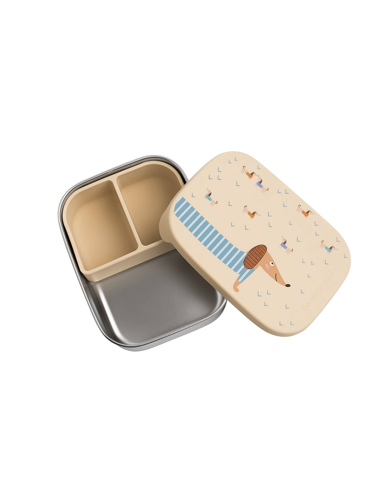 Lunchbox aus Edelstahl "Teckel"