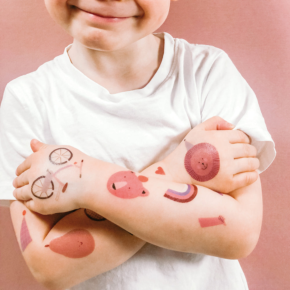 VEGANE KINDERTATTOOS "Happy"