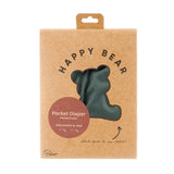 Nachhaltige HappyBear Stoffwindel mit verstellbarer Größe und doppeltem Auslaufschutz – bequem, atmungsaktiv und perfekt von Geburt bis zum Töpfchentraining.