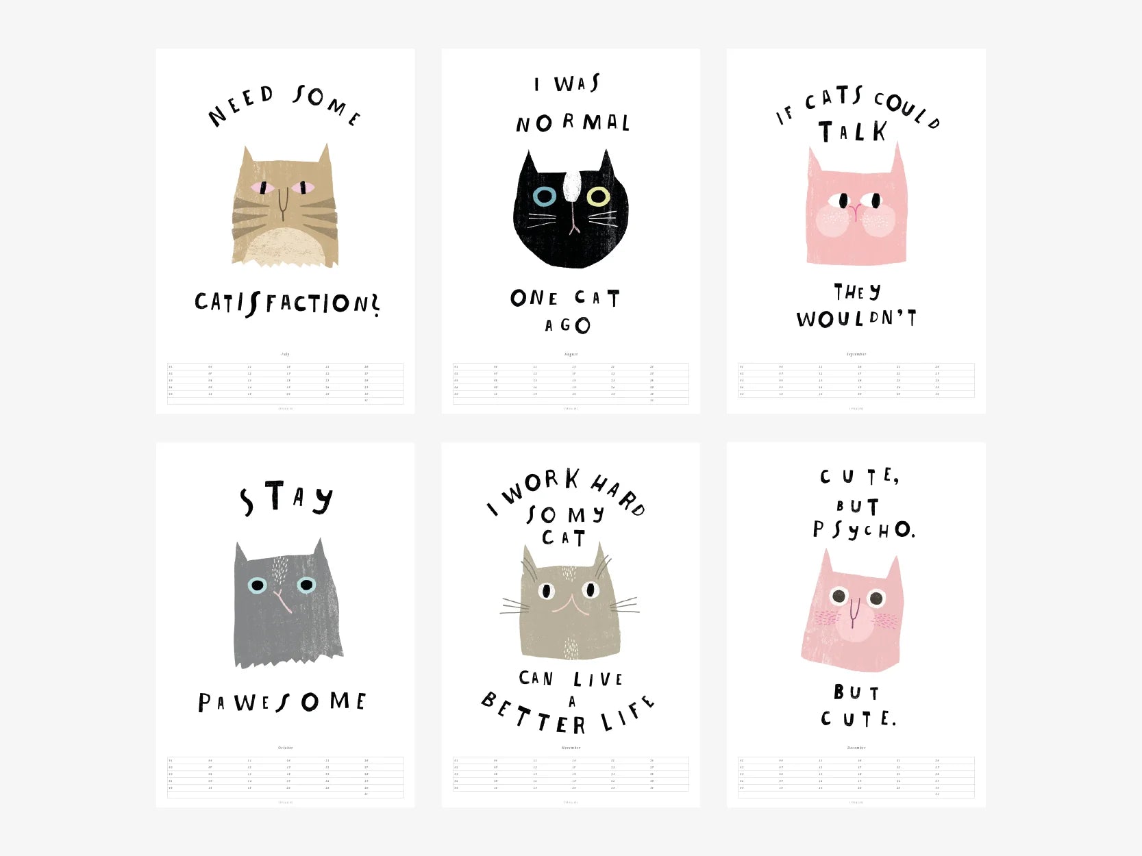 WANDKALENDER - CATISFACTION