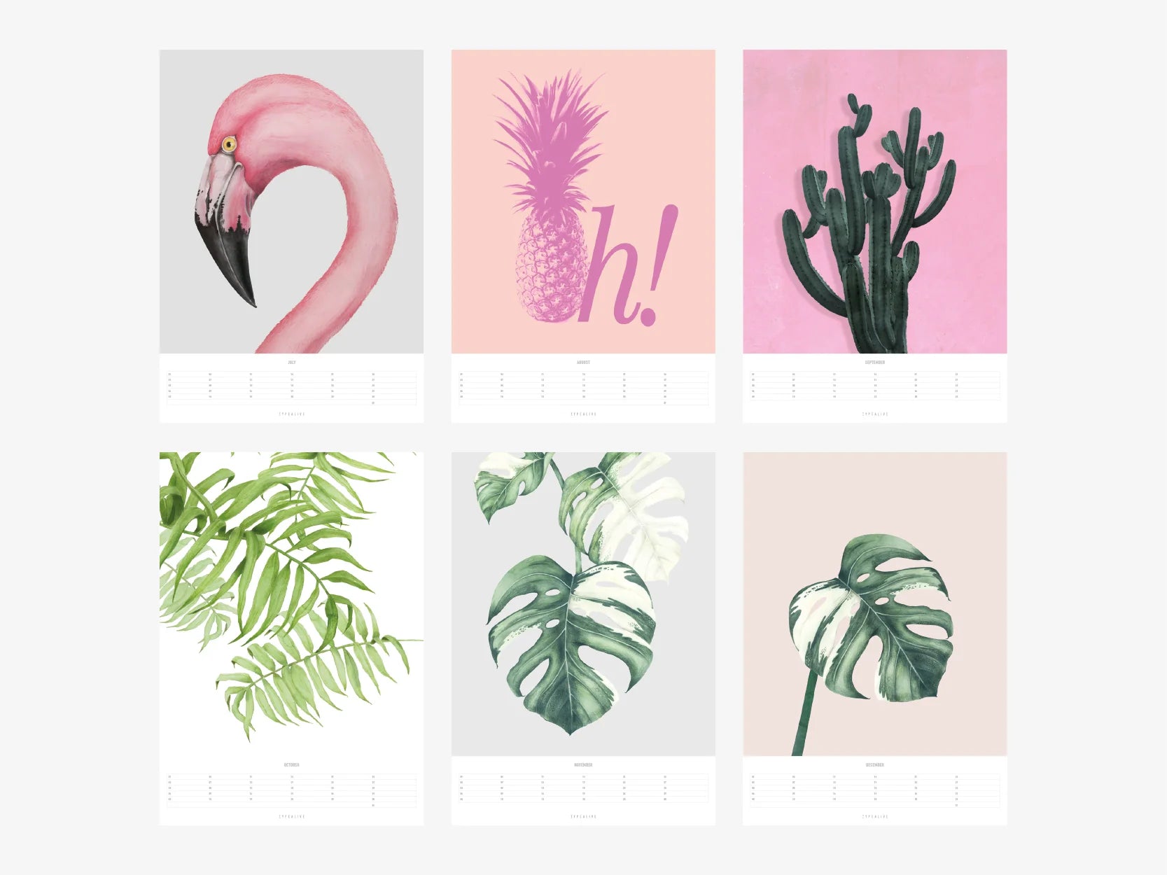 WANDKALENDER - TROPICAL